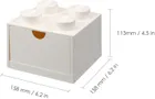 LEGO, Brick 4, pojemnik klocek z szufladą, biały