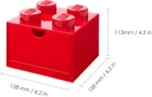 LEGO, Brick 4, pojemnik klocek z szufladą, czerwony