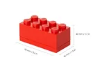 LEGO, Brick 8, pojemnik klocek, czerwony