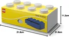 LEGO, Brick 8, pojemnik klocek z szufladą, jasny szary