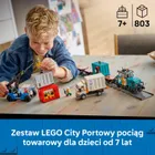 LEGO City, Portowy pociąg towarowy, dźwig i ciężarówka, 60509