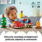 LEGO DUPLO, Wóz strażacki z wężem i strażakiem, 10473