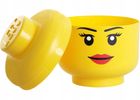 LEGO, duża głowa, pojemnik do przechowywania, girl, rozmiar L, 8,5l
