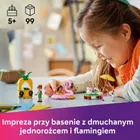 LEGO Friends, Impreza na basenie z jednorożcem i flamingiem, 42658