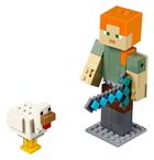 LEGO Minecraft, Minecraft BigFig, Alex z kurczakiem, 21149