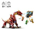 LEGO NINJAGO, Lawowy smok zmieniający się w falę ognia, 71793