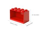 LEGO, zestaw półek, czerwone, 2 szt.