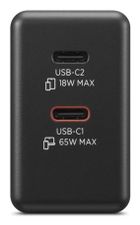 Lenovo, zasilacz, 65W, GaN Dual USB-C, 40AW065BEU