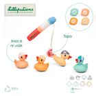 Lilliputiens, Kaczorek Gaspard, zabawka do kąpieli, zestaw do wędkowania, 12m+