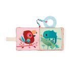 Lilliputiens, Lew Jack, mini-książeczka wielofunkcyjna z szeleszczącą folią i gryzakiem, 6m+