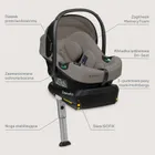 Lionelo, Astrid, i-Size, fotelik samochodowy z bazą, Beige Taupe