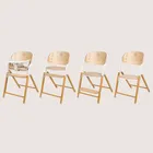 Lionelo, Celia, krzesełko do karmienia, white natural wood