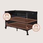 Lionelo, Ellen, łóżeczko turystyczne z funkcją dostawki, 3w1, black