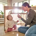 Lionelo, Florence, kojec dla dzieci, Easy Fold, beige sand