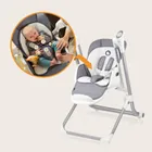 Lionelo, Niles, krzesełko do karmienia, bujaczek, grey