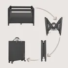 Lionelo, Patty, łóżeczko turystyczne z dostawką, Grey Graphite