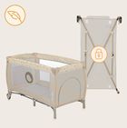 Lionelo, Sven Plus, łóżeczko turystyczne z akcesoriami, Beige Latte