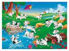 Lisciani, 101 Dalmatyńczyków, puzzle maxi, 48 elementów + kolorowanka