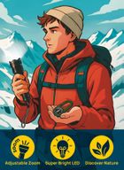 Lisciani, I'm a Genius, Explorer, Adventure Kit, latarka z kompasem