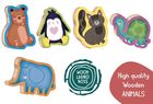 Lisciani, Montessori, Baby Wood, Animal Fun, gra edukacyjna z figurkami
