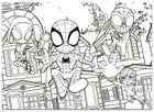 Lisciani, Spidey i super-kumple, puzzle dwustronne, 192 elementy