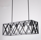 Loft, lampa wisząca industrialna, żyrandol, 4-punkty oświetleniowe