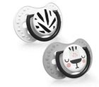 Lovi, Salt&Pepper, smoczek dynamiczny, silikonowy, 6-18m, 2 szt.