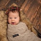 LullaLove, Premium, kocyk z wełny merino, beżowy, 80-100 cm