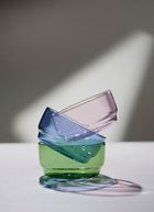 Lyngby Glas, Torino, miski, różowe, 12 cm, 2 szt.