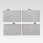 Maestro, zestaw noży i desek na podstawce, szary, MR-1412