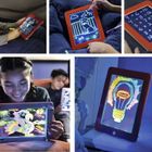 Magiczny tablet do rysowania 3D z pisakami, czerwony
