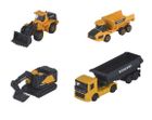 Majorette, Volvo, modele pojazdów budowlanych, 1:64, 4 szt.