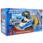 Maksik, jeździk interaktywny, policja, rozkładany tor samochodowy, niebieski