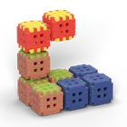 Marioinex, Mini Waffle, Green Blocks, klocki konstrukcyjne, 70 elementów