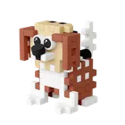 Marioinex, Mini Waffle, Pocket Pets Puppies, Beagle, klocki konstrukcyjne, 46 elementów