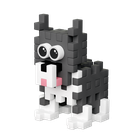 Marioinex, Mini Waffle, Pocket Pets Puppies, Husky, klocki konstrukcyjne, 44 elementów