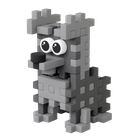 Marioinex, Mini Waffle, Pocket Pets Puppies, Sznaucer, klocki konstrukcyjne, 49 elementów