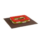 Marioinex, piaskownica z matą i klockami budowlanymi, cegły, klocki XXL, 36 elementów