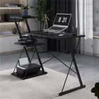 Mark Adler, Leader 3.5, biurko z półkami, Black, 116 cm