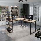 Mark Adler, Leader 5.9, biurko narożne z półkami, Oak, 145 cm