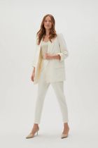 Marynarka damska, biała, Moodo