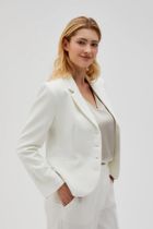 Marynarka damska, biała, Moodo