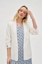 Marynarka damska, biała, Moodo