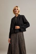 Marynarka damska, czarna, Moodo