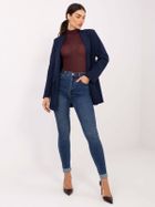 Marynarka damska, granatowa, Italy Moda