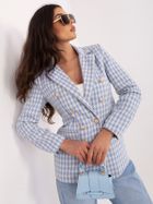 Marynarka damska, niebieska, Italy Moda