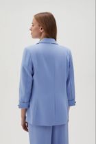 Marynarka damska, niebieska, Moodo