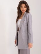Marynarka damska, szara, Italy Moda