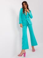 Marynarka damska, turkusowa, Italy Moda