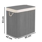 Massido, bambusowy kosz na pranie z pokrywą, 150l